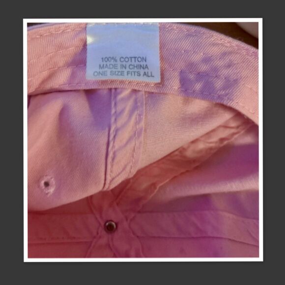 PINK GEORGIA BULLDOGS ADULT LADIES HAT - 100% COTTON - STUDS - OSFA - Picture 4 of 4